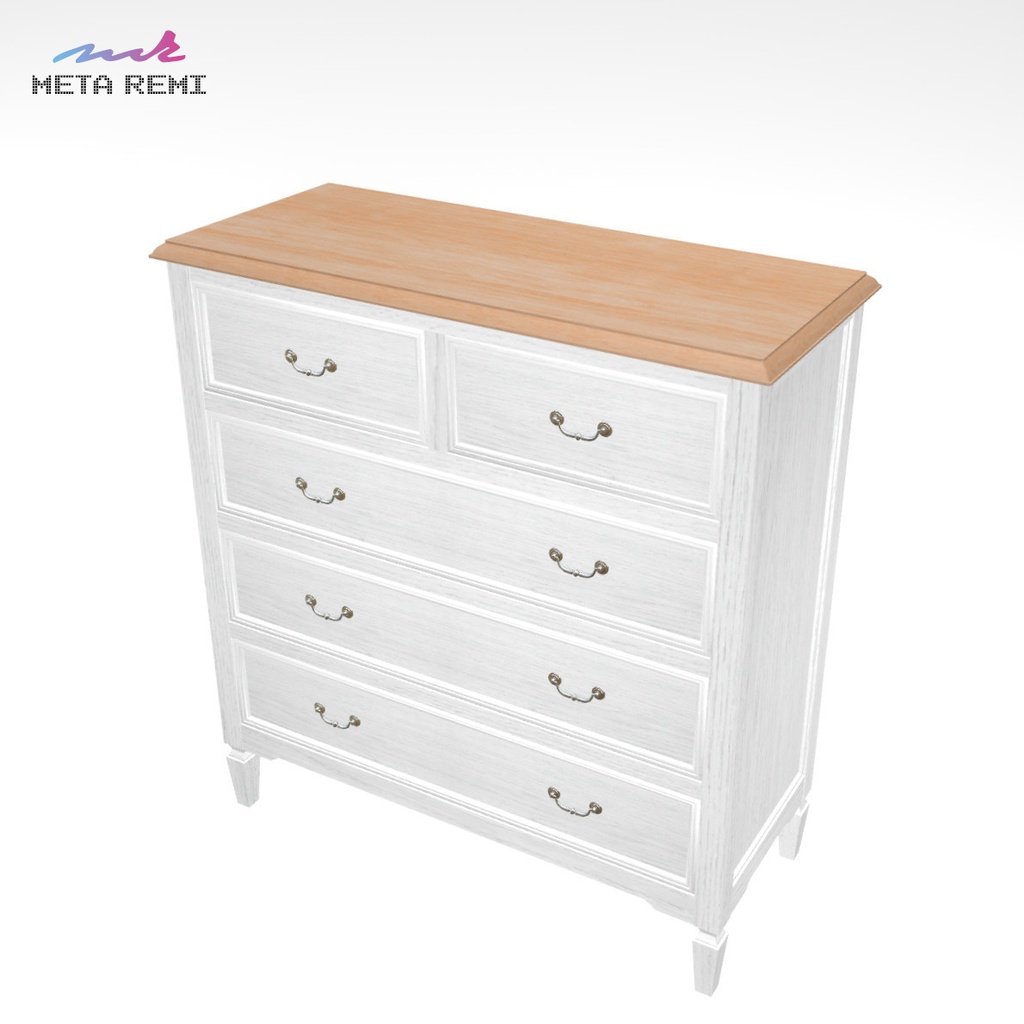 VRChat想定　チェスト（ホワイト）