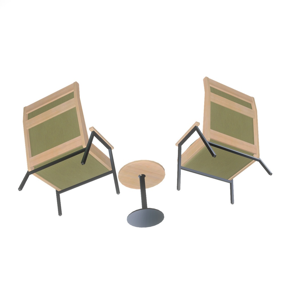 VRChat想定 テーブルセット(テーブル&チェア)