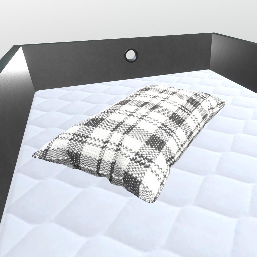 VRChat想定 棚付きロフトベッド(ブラック)