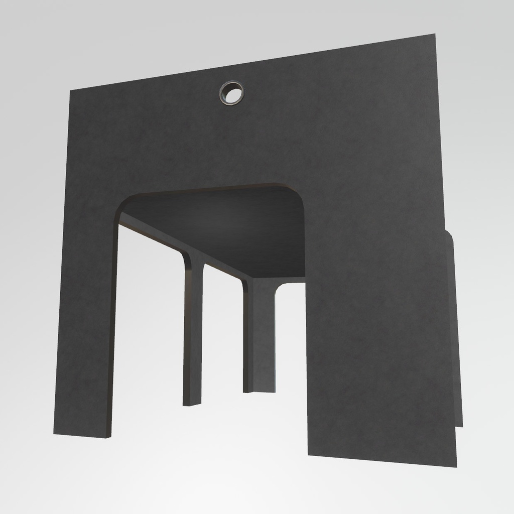 VRChat想定 棚付きロフトベッド(ブラック)