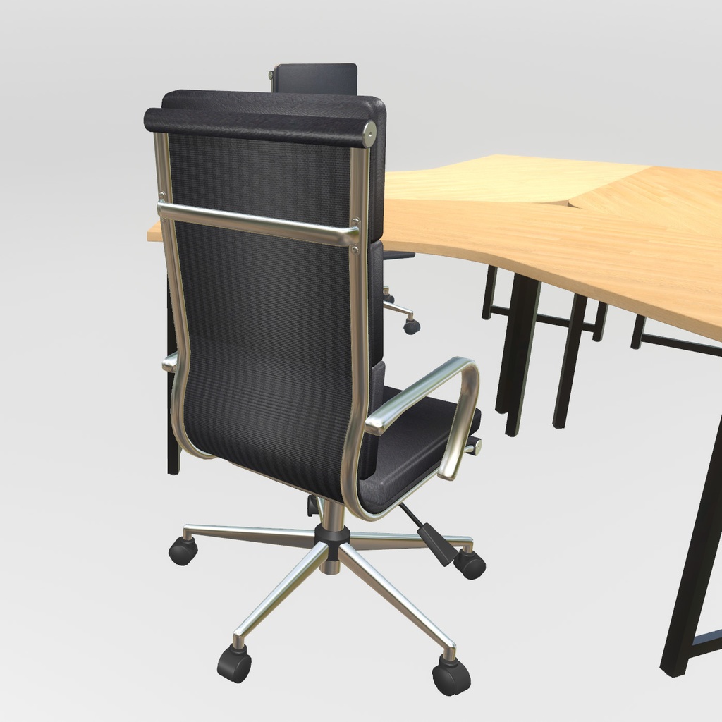 VRChat想定 ブーメラン型テーブル&チェア