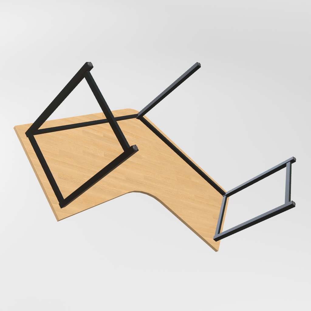 VRChat想定 ブーメラン型テーブル&チェア