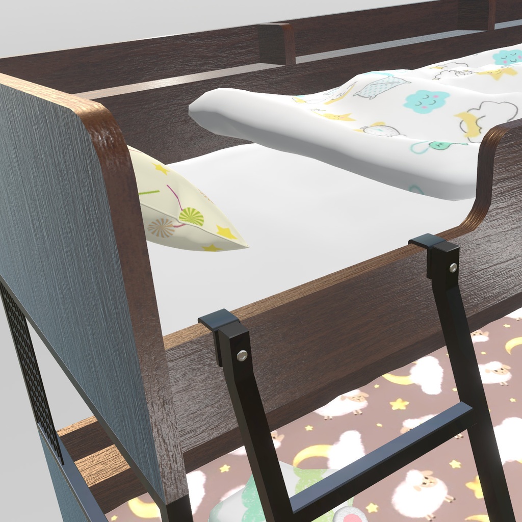 VRChat想定 子供用2段ベッド