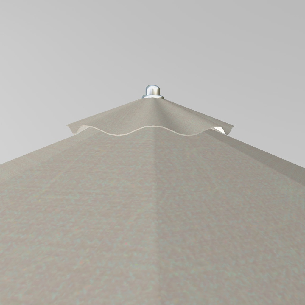 VRChat想定 パラソルデイベッド(ラタン)