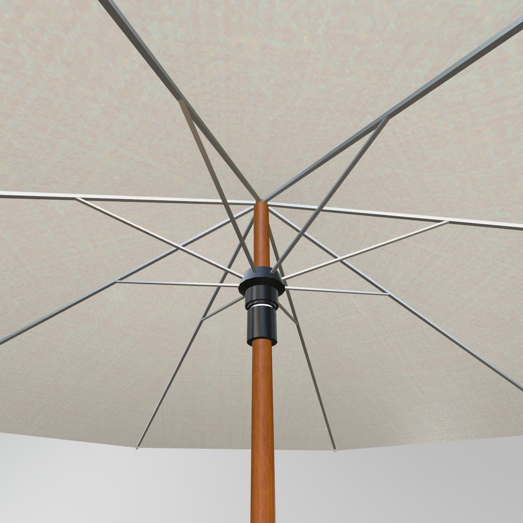 VRChat想定 パラソルデイベッド(ラタン)