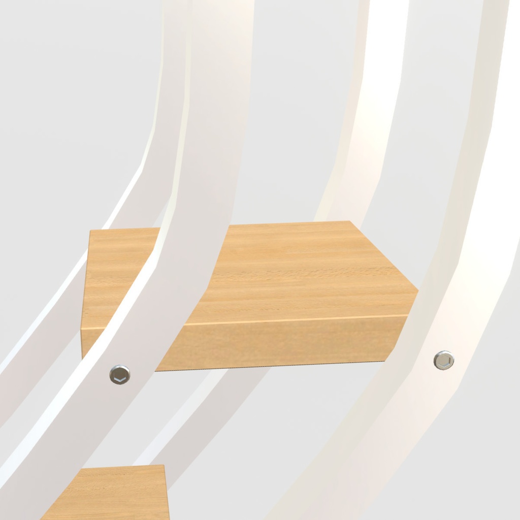 VRChat想定 ハート型ディスプレイラック