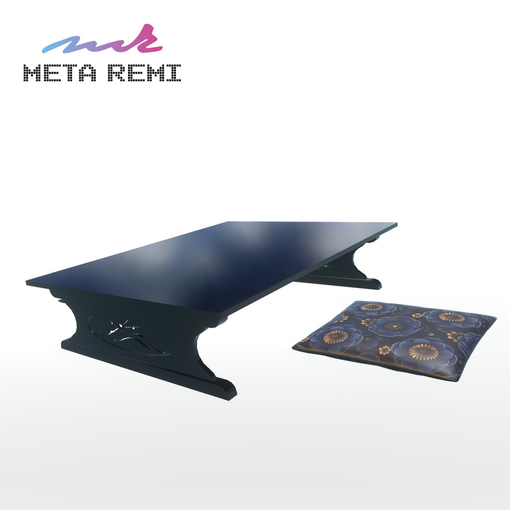 VRChat想定　テーブル＆座布団