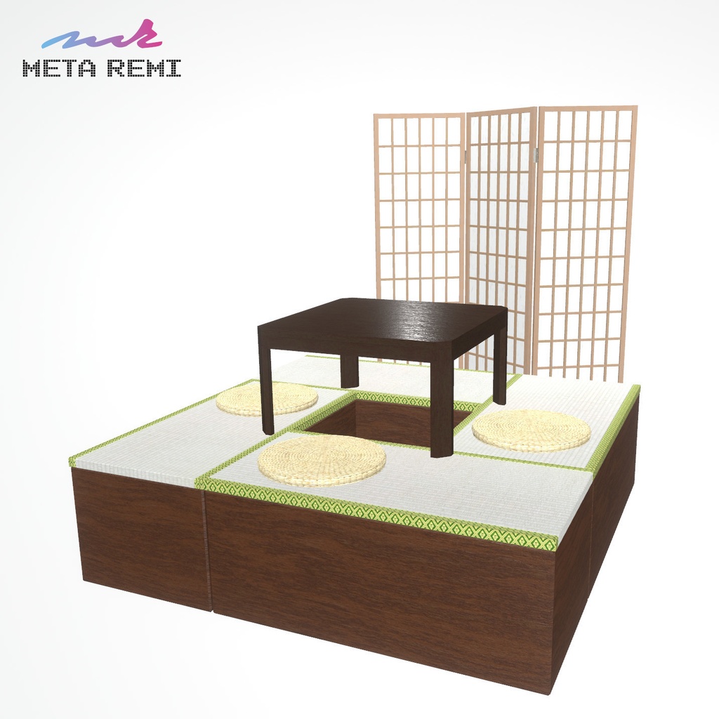 VRChat想定　ほりごたつセット