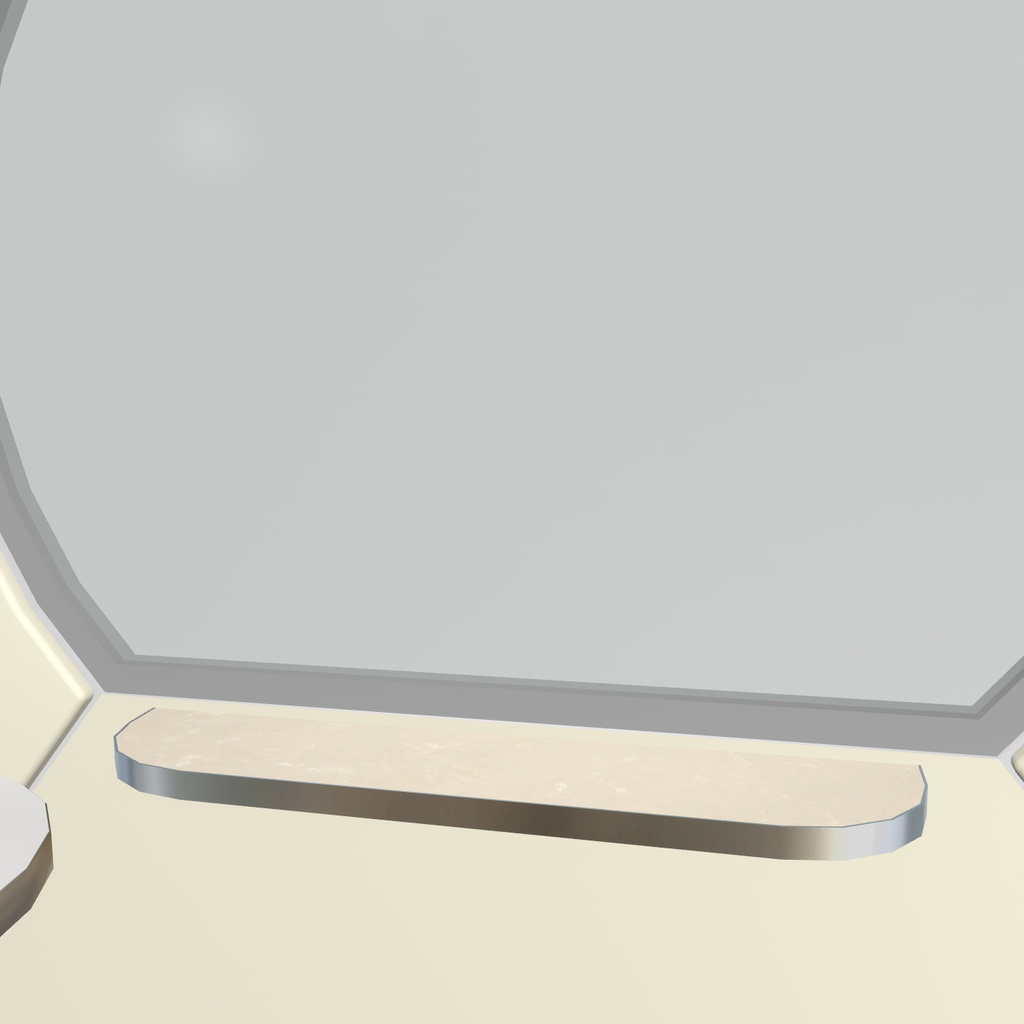 VRChat想定 集中ブース(ホワイト)