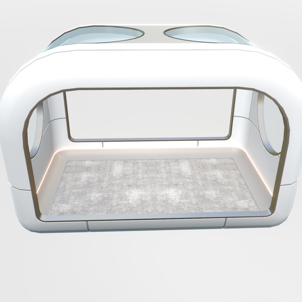 VRChat想定 近未来ベッドセット