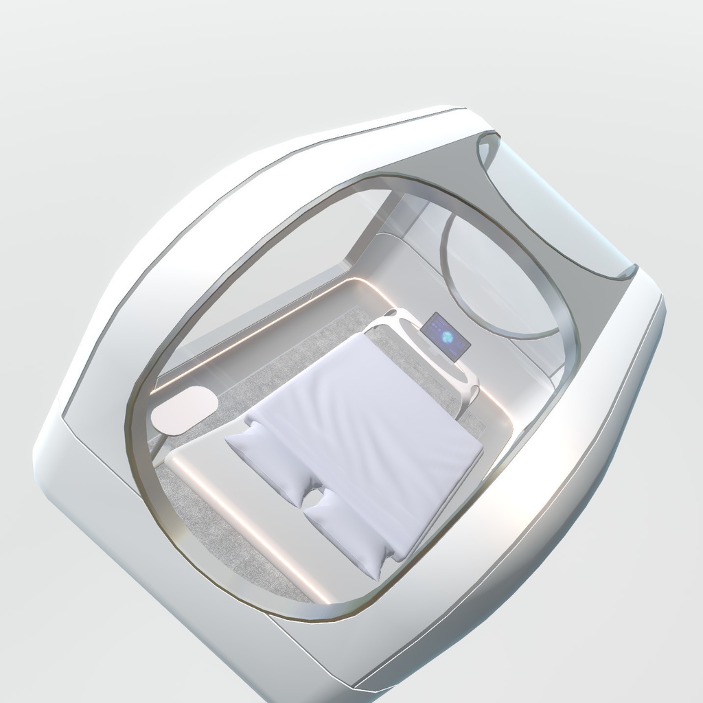 VRChat想定 近未来ベッドセット