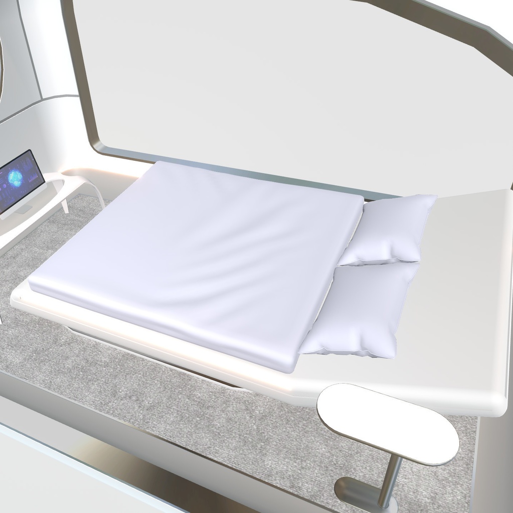 VRChat想定 近未来ベッドセット