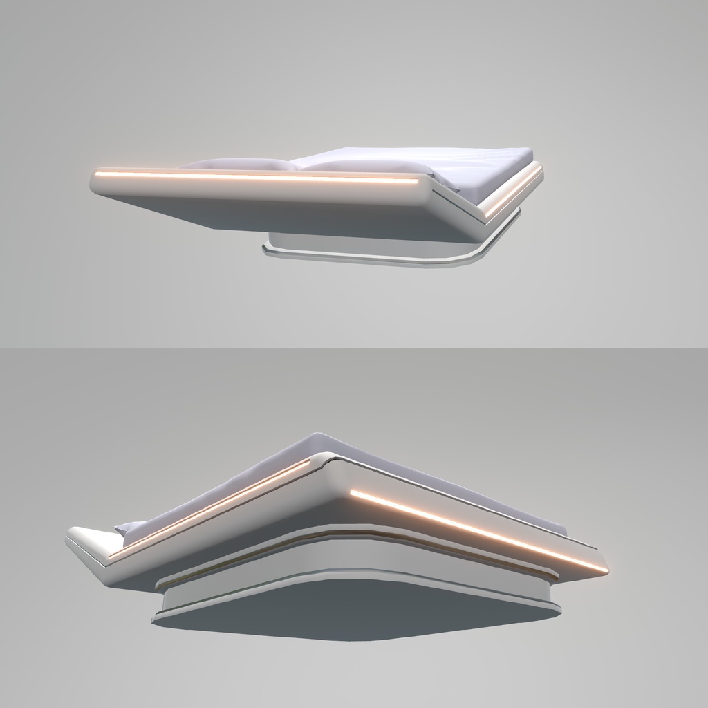 VRChat想定 近未来ベッドセット