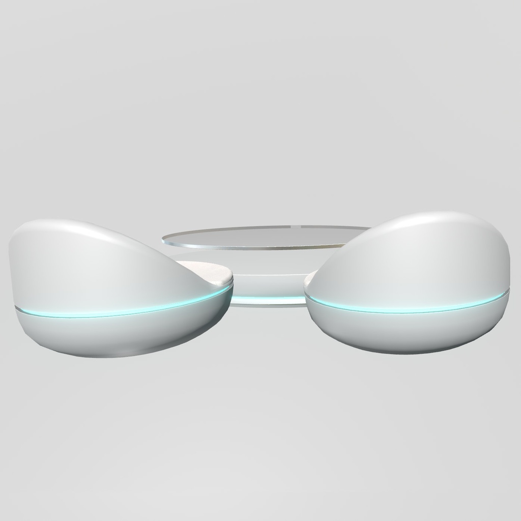 VRChat想定 近未来テーブルセット