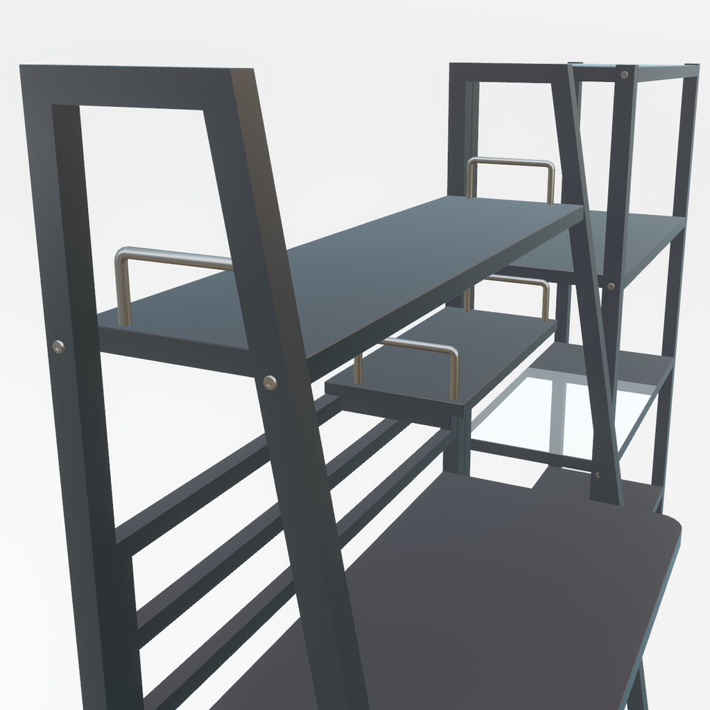 VRChat想定 デスク&チェア&シェルフ
