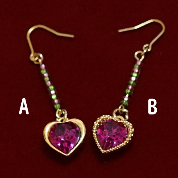 ジョルノ・ジョバァーナ ハートのピアスとチャーム