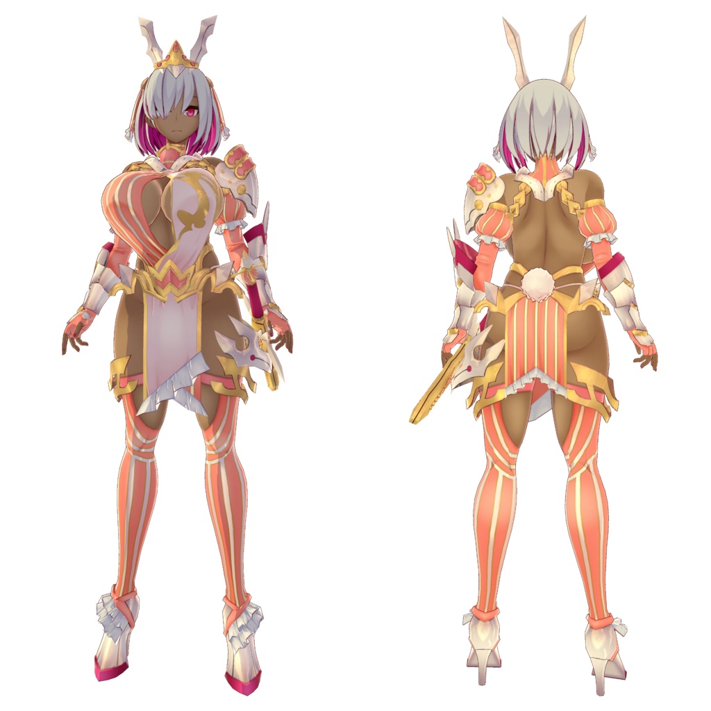 「褐色女騎士 ヴォーパリア」 - Vorpalia - オリジナル3Dモデル #e62f8b