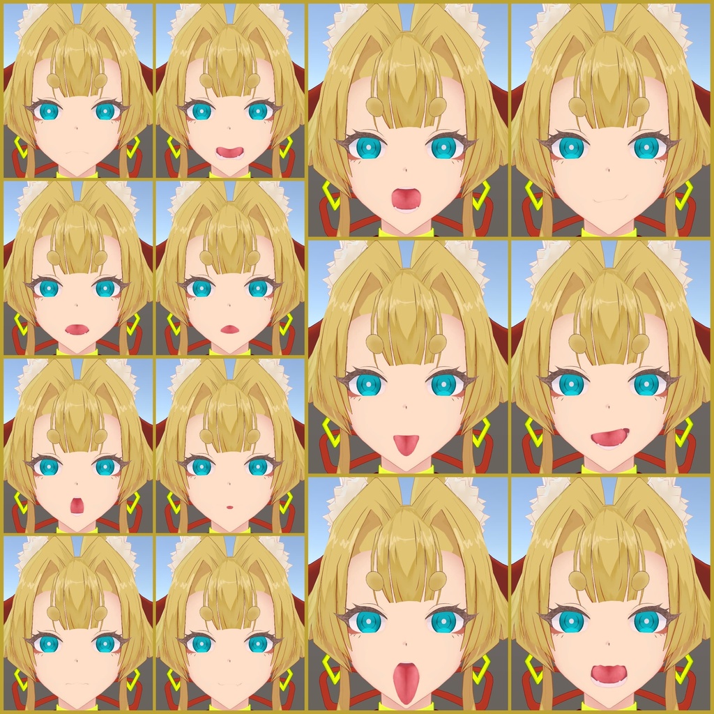 「お狐様女学生 稲荷原」 オリジナル3Dモデル 複数アバター対応衣装同梱 #e62f8b