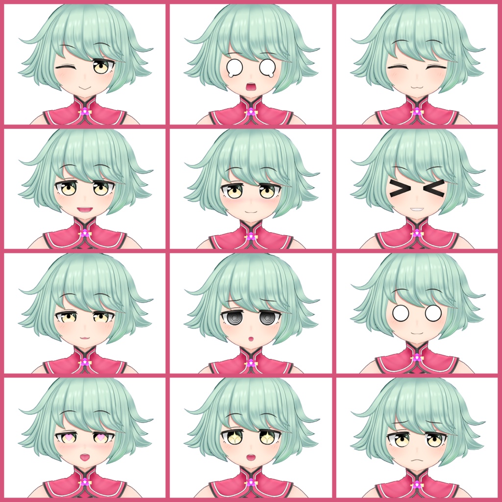 「チャイナ服のお姉さん リューフォア」 - Luhua - オリジナル3Dモデル #e62f8b