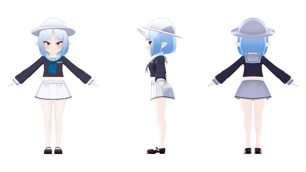 オリジナル3Dモデル 鬼山燈、鬼谷晶 #e62f8b