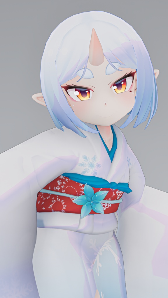 オリジナル3Dモデル 鬼山燈、鬼谷晶 #e62f8b