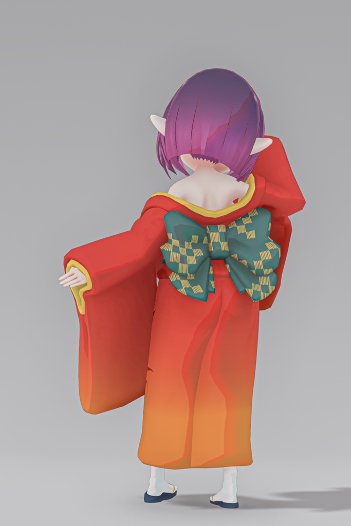 オリジナル3Dモデル 鬼山燈、鬼谷晶 #e62f8b