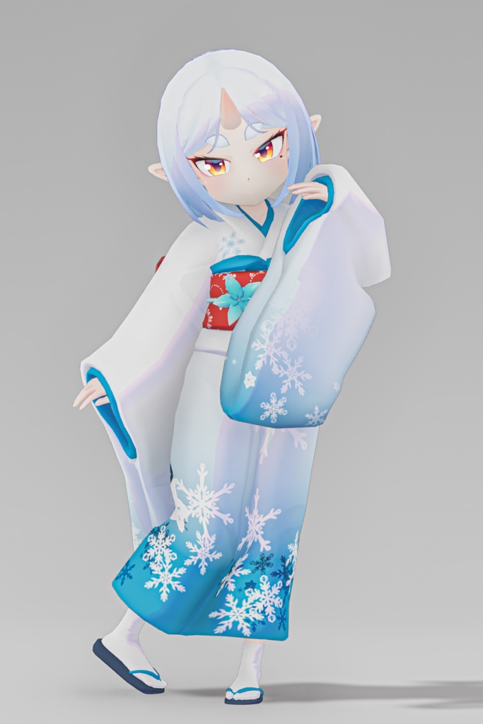 オリジナル3Dモデル 鬼山燈、鬼谷晶 #e62f8b