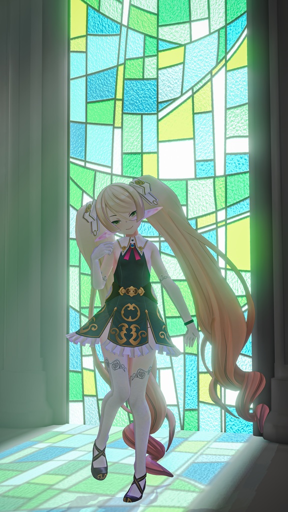 「エルフの森のメース」 - Maca of the Elven Forest - オリジナル3Dモデル #e62f8b