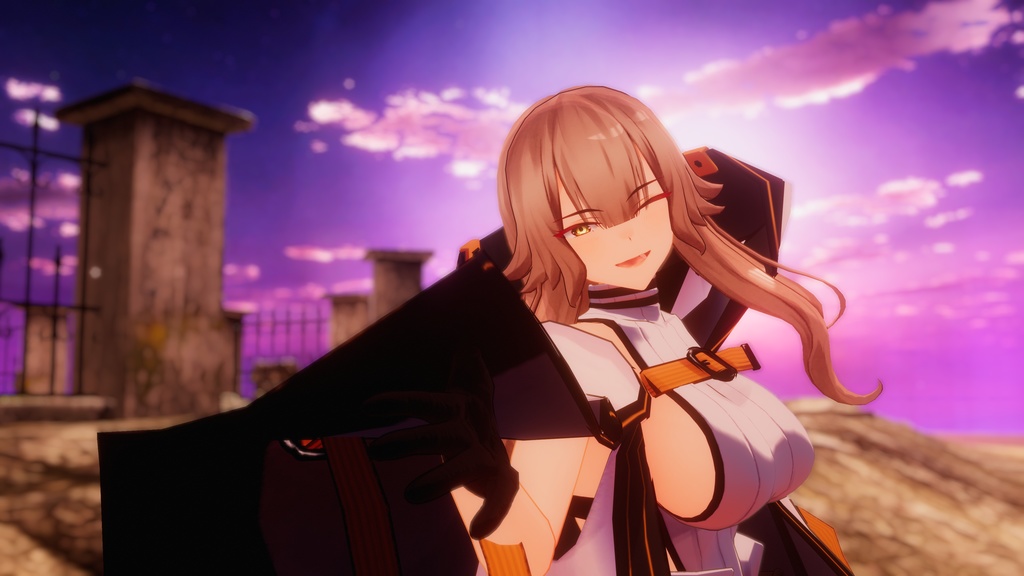 「銀髪の魔女 ストレーラ」 - The Silver Haired Witch Strela - オリジナル3Dモデル #e62f8b