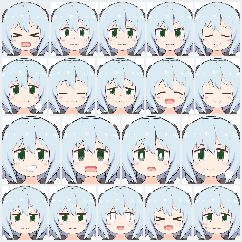 【Quest対応】「パンダ耳のメラノちゃん」 - Melano with panda ears - オリジナル3Dモデル VRChat向けアバター #e62f8b