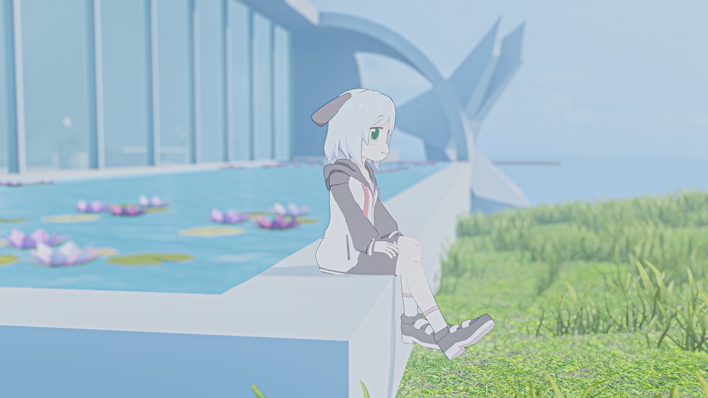 【Quest対応】「パンダ耳のメラノちゃん」 - Melano with panda ears - オリジナル3Dモデル VRChat向けアバター #e62f8b