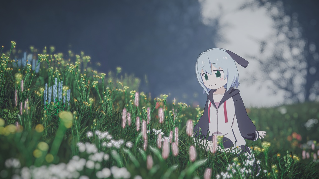 【Quest対応】「パンダ耳のメラノちゃん」 - Melano with panda ears - オリジナル3Dモデル VRChat向けアバター #e62f8b