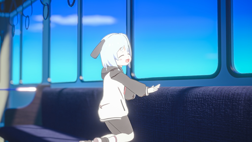 【Quest対応】「パンダ耳のメラノちゃん」 - Melano with panda ears - オリジナル3Dモデル VRChat向けアバター #e62f8b