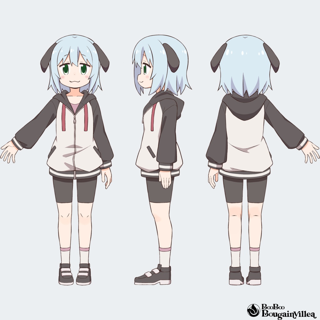 【Quest対応】「パンダ耳のメラノちゃん」 - Melano with panda ears - オリジナル3Dモデル VRChat向けアバター #e62f8b