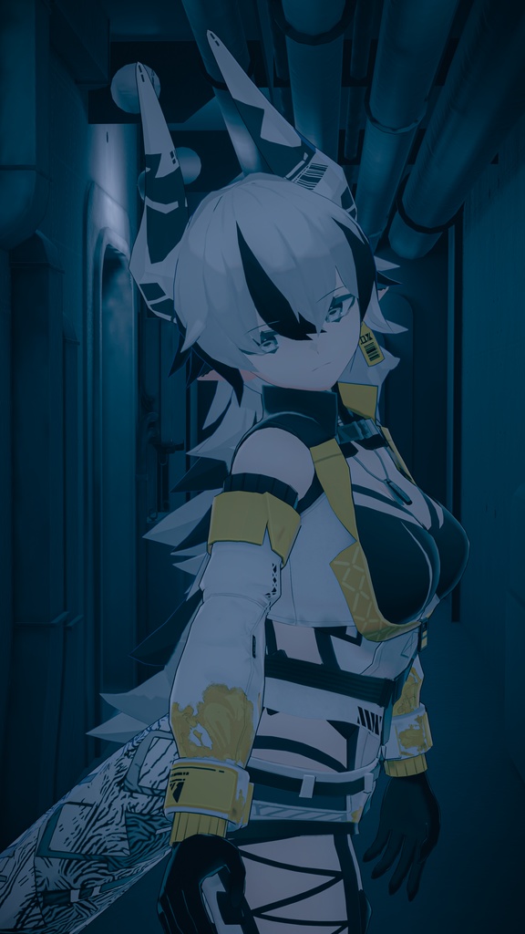 「適応する獣 実験体β 」- Adaptive beast Experimental subject β - オリジナル3Dモデル VRCha #e62f8b