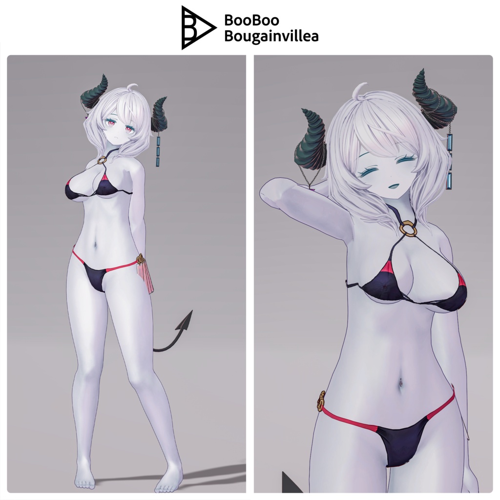 「社畜キョンシーの椎木さん」オリジナル3Dモデル VRChat向けアバター #e62f8b