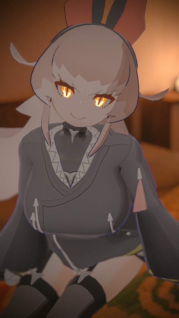 【Quest対応】「鮫兎の渡航者トーコ」オリジナル3Dモデル VRChat向けアバター #e62f8b