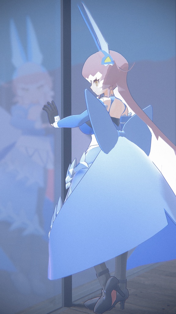 【Quest対応】「鮫兎の渡航者トーコ」オリジナル3Dモデル VRChat向けアバター #e62f8b