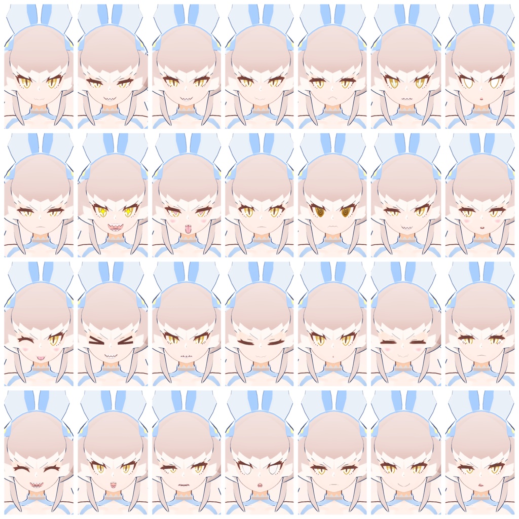 【Quest対応】「鮫兎の渡航者トーコ」オリジナル3Dモデル VRChat向けアバター #e62f8b