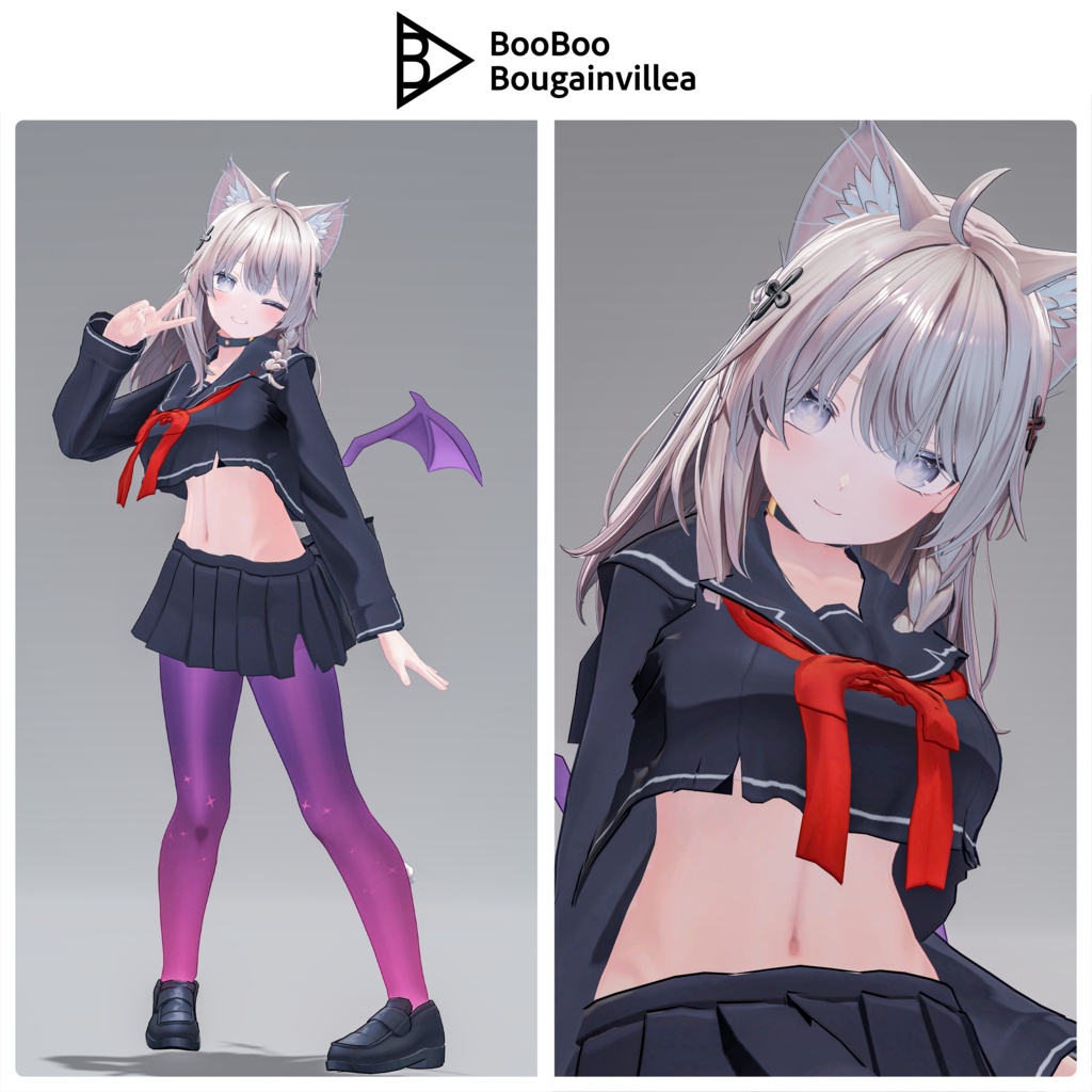 「吸血鬼のムルシエラ」オリジナル3Dモデル VRChat向けアバター #e62f8b