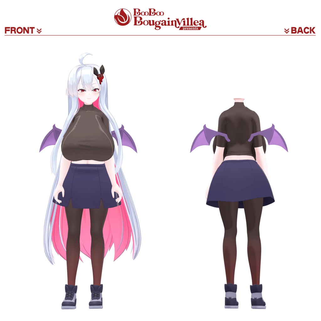 「吸血鬼のムルシエラ」オリジナル3Dモデル VRChat向けアバター #e62f8b