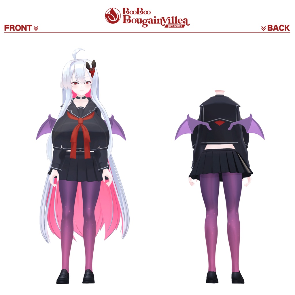 「吸血鬼のムルシエラ」オリジナル3Dモデル VRChat向けアバター #e62f8b