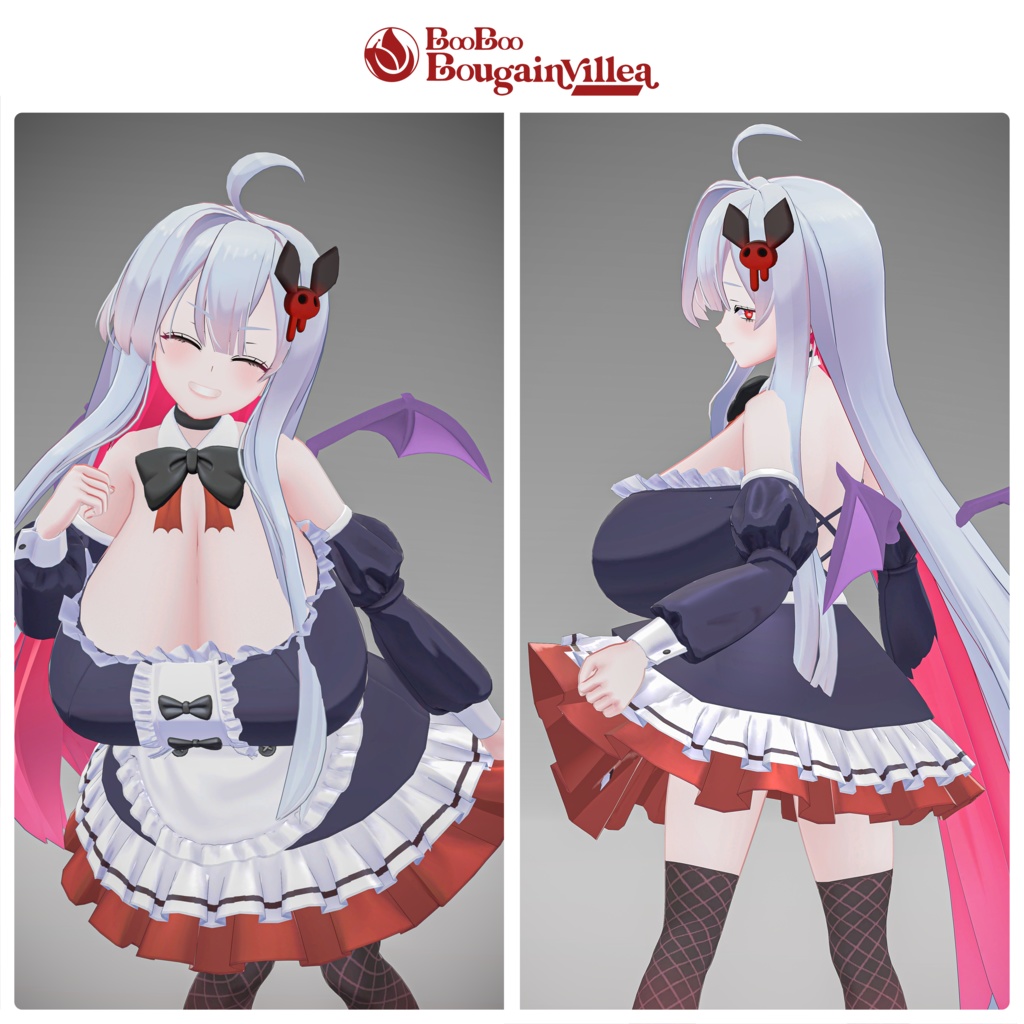 「吸血鬼のムルシエラ」オリジナル3Dモデル VRChat向けアバター #e62f8b