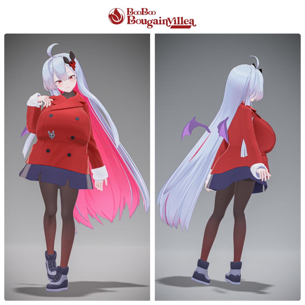 「吸血鬼のムルシエラ」オリジナル3Dモデル VRChat向けアバター #e62f8b