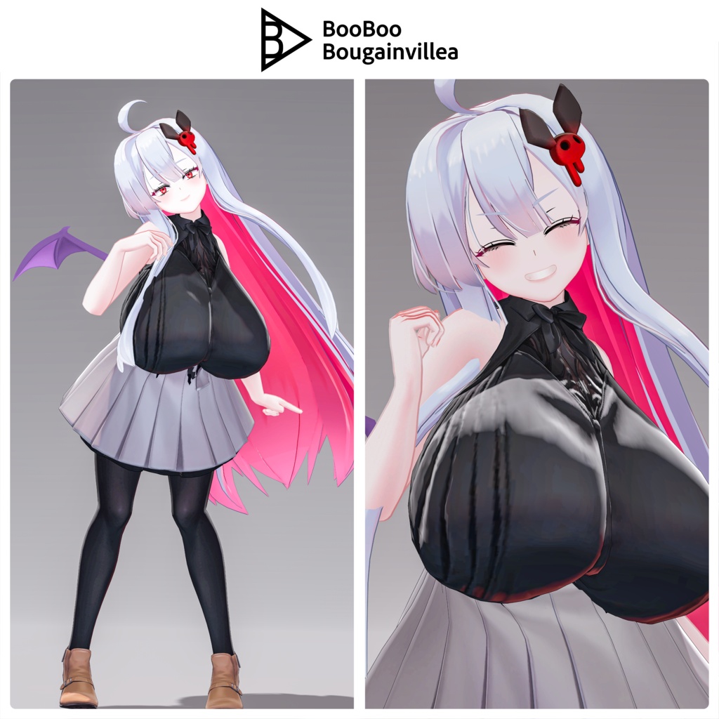 「吸血鬼のムルシエラ」オリジナル3Dモデル VRChat向けアバター #e62f8b