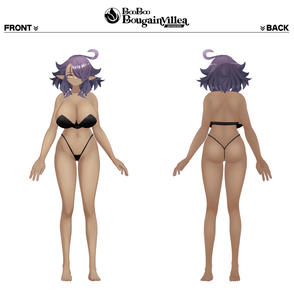 「黒薔薇のイレシス」オリジナル3Dモデル VRChat向けアバター #e62f8b