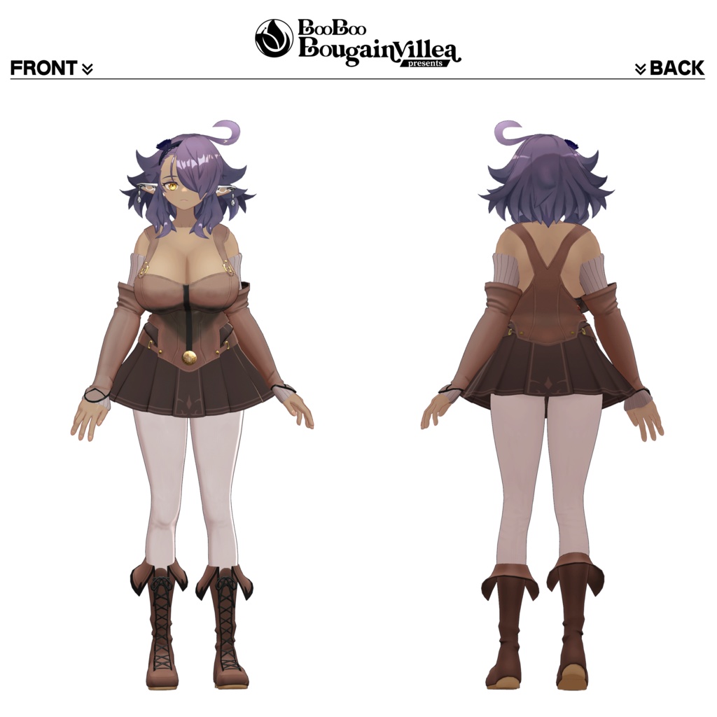 「黒薔薇のイレシス」オリジナル3Dモデル VRChat向けアバター #e62f8b