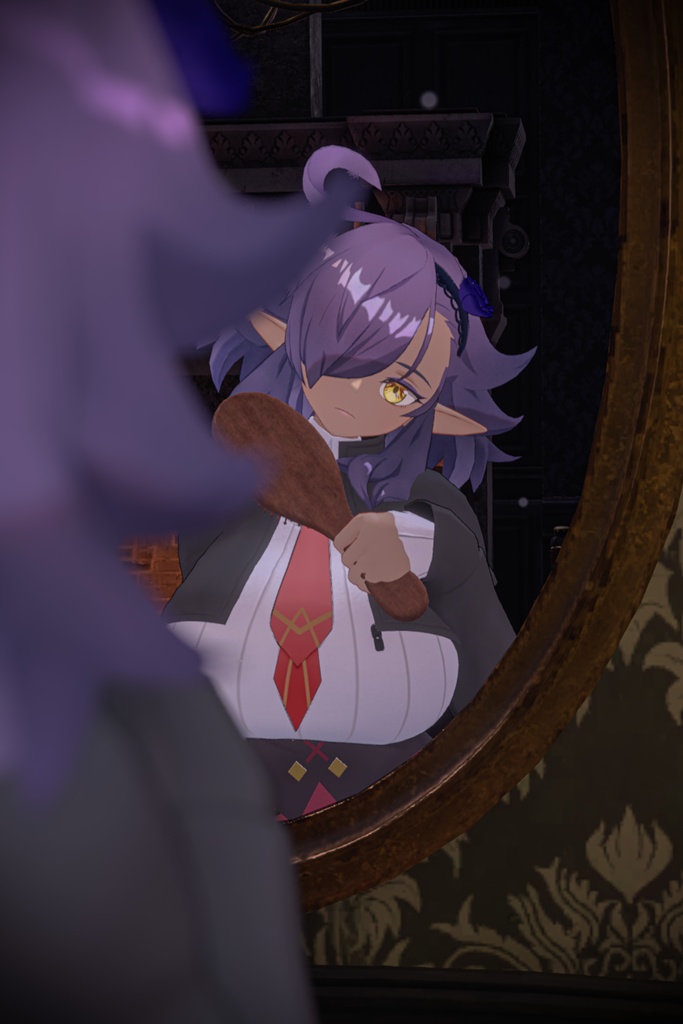 「黒薔薇のイレシス」オリジナル3Dモデル VRChat向けアバター #e62f8b