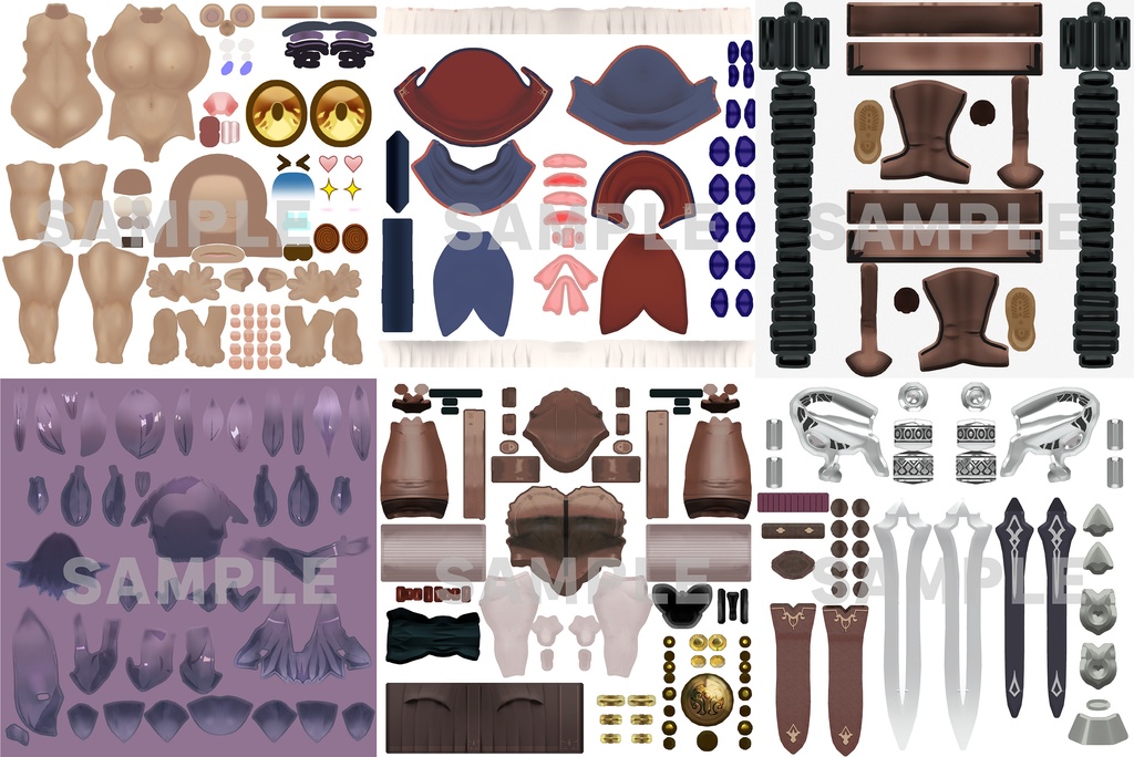 「黒薔薇のイレシス」オリジナル3Dモデル VRChat向けアバター #e62f8b