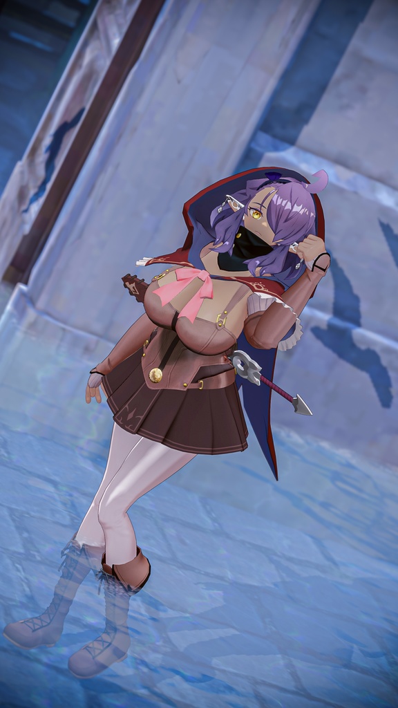 「黒薔薇のイレシス」オリジナル3Dモデル VRChat向けアバター #e62f8b